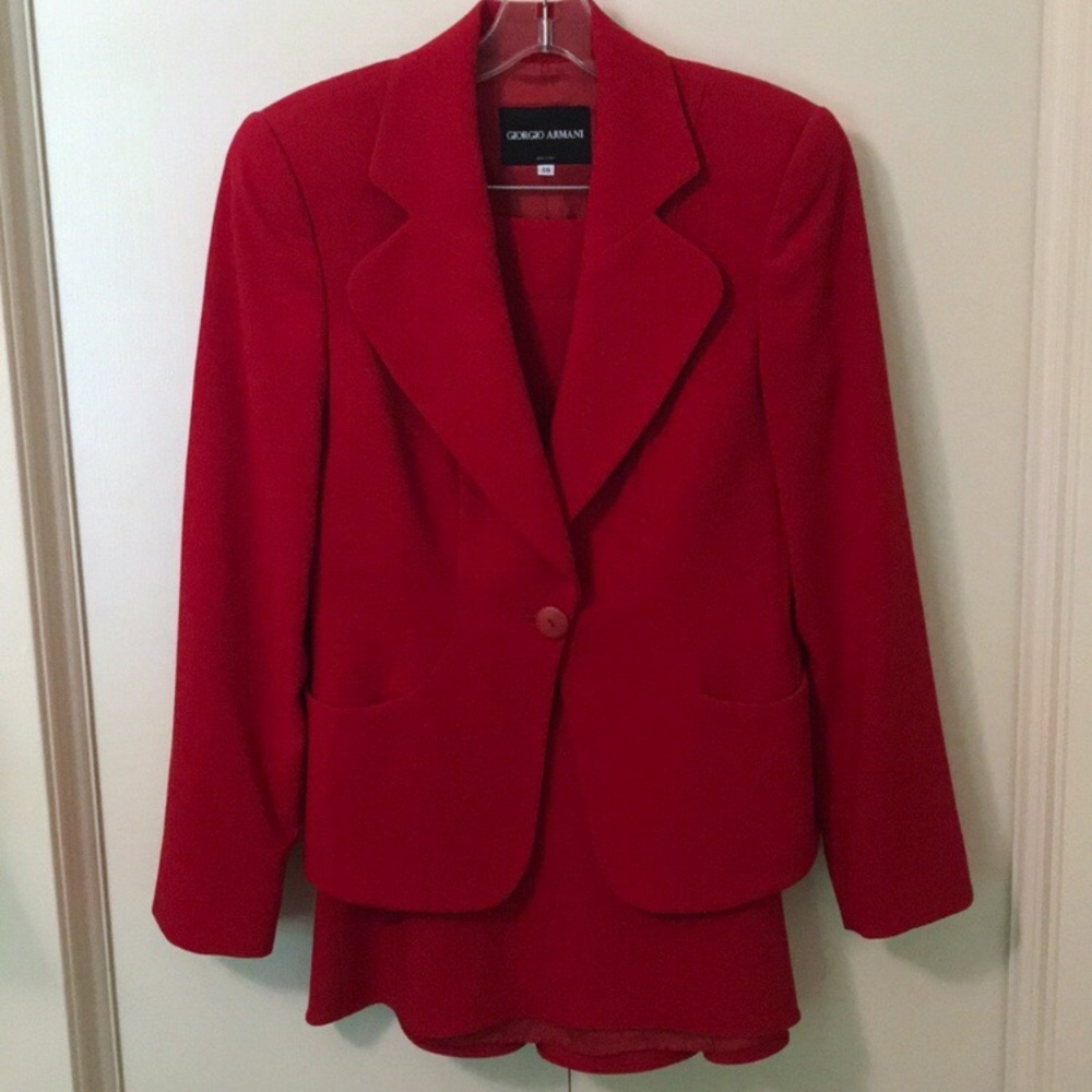 Giorgio Armani black label skirt suit
